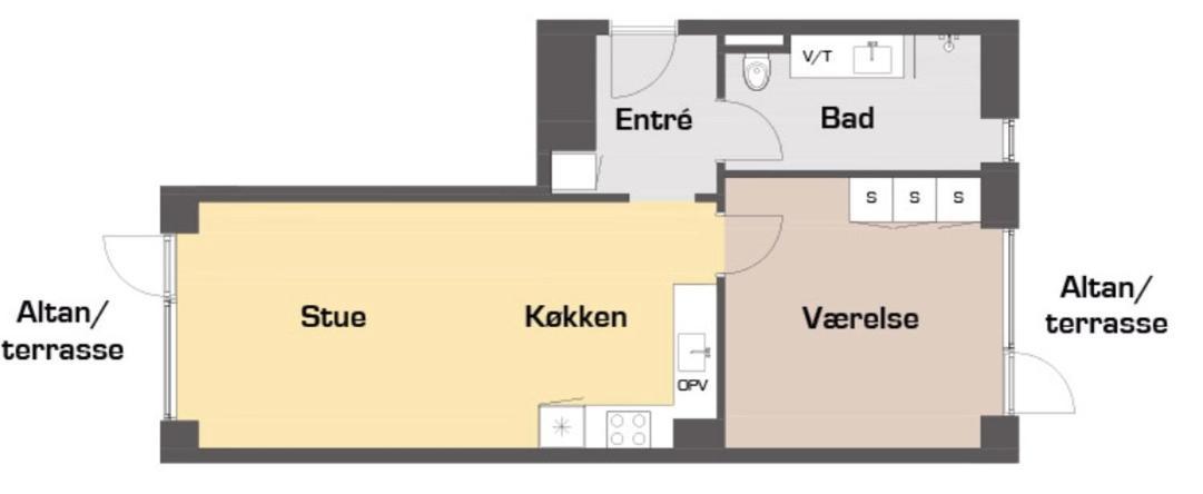 Ferienwohnung Great 1-Bed Wbalcony By Odense Harbour Exterior foto